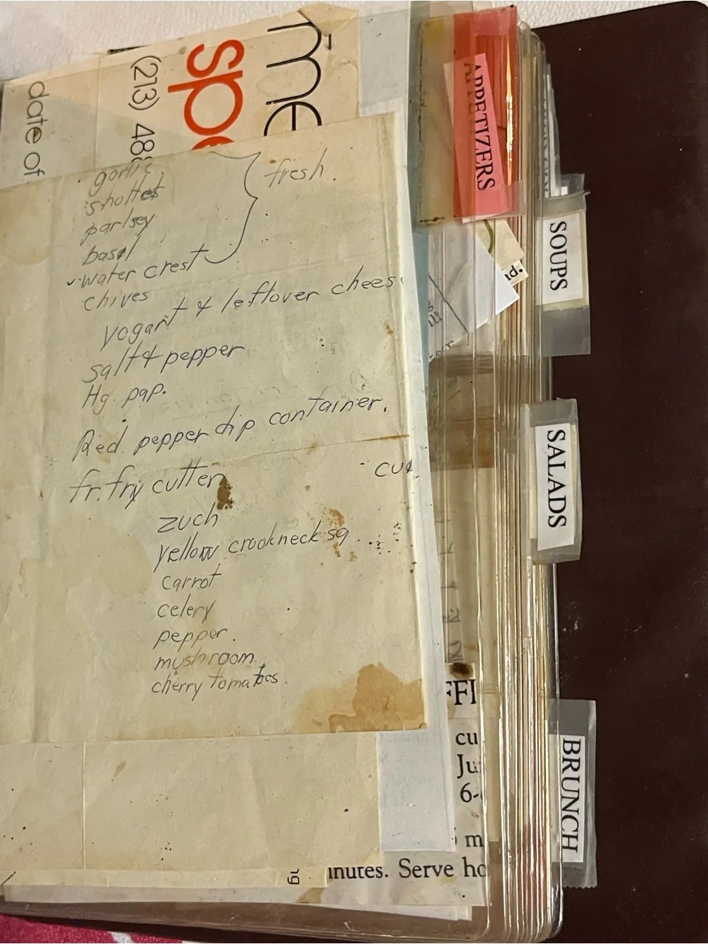 Vintage 1970’s Recipe Collector Brown Vinyl  Binders Full of Recipes